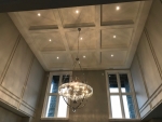 Large Chandelier Installation Hoisted into Place 15