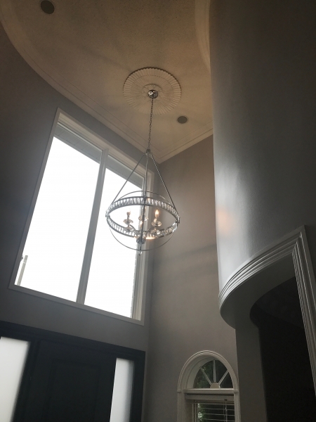 New Chandelier Installation, Mississauga 4