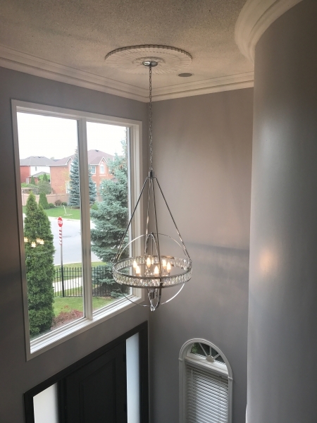 New Chandelier Installation, Mississauga 9