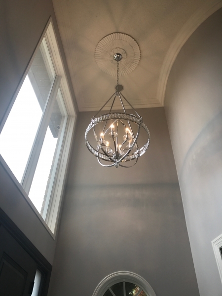 New Chandelier Installation, Mississauga 14